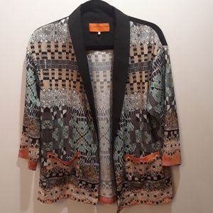 Graphic Print Blazer
